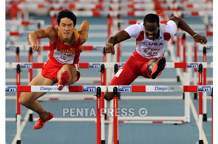 Dayron+robles+disqualified+in+110m+hurdles